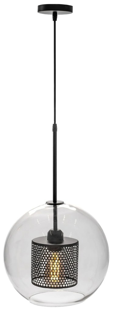Hanglamp zwart loft APP557-1CP 20cm