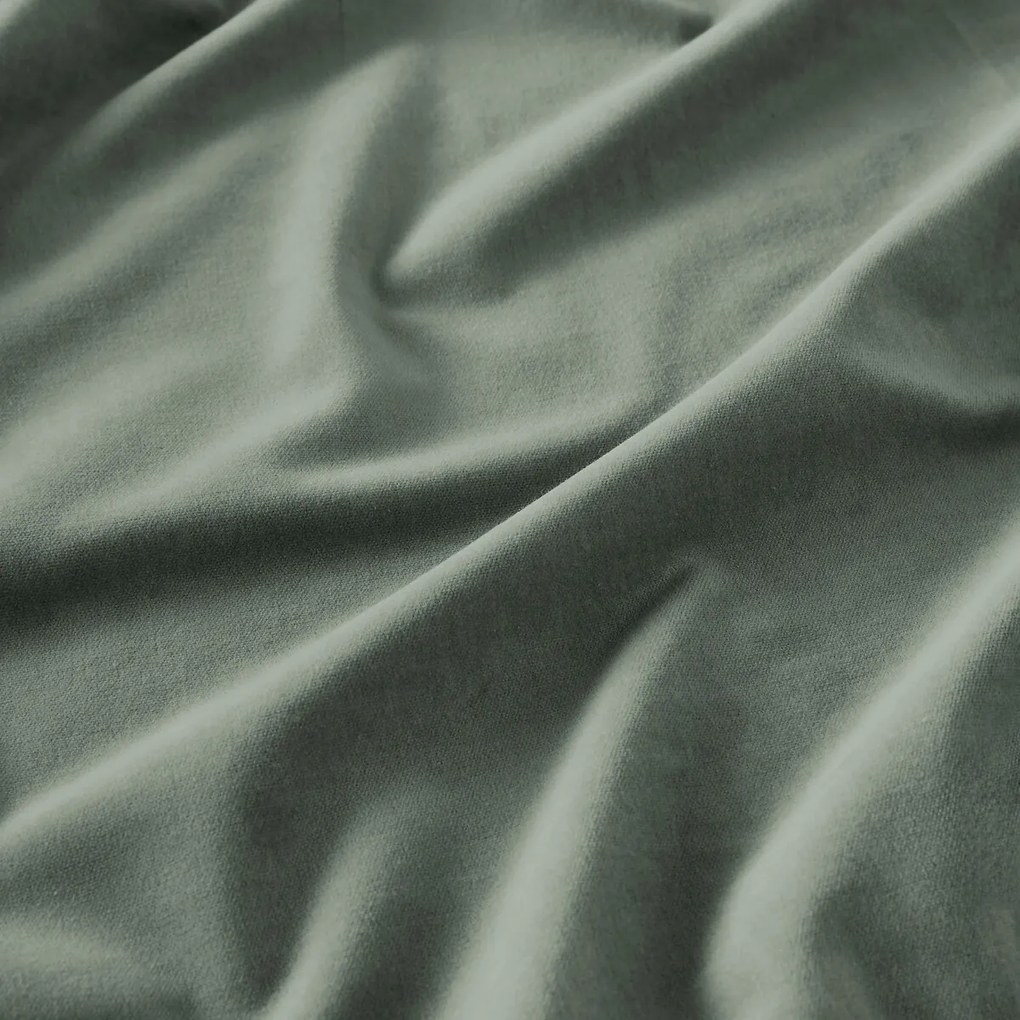 Gordijn in fluweel met aangerimpeld biesje, Velvet