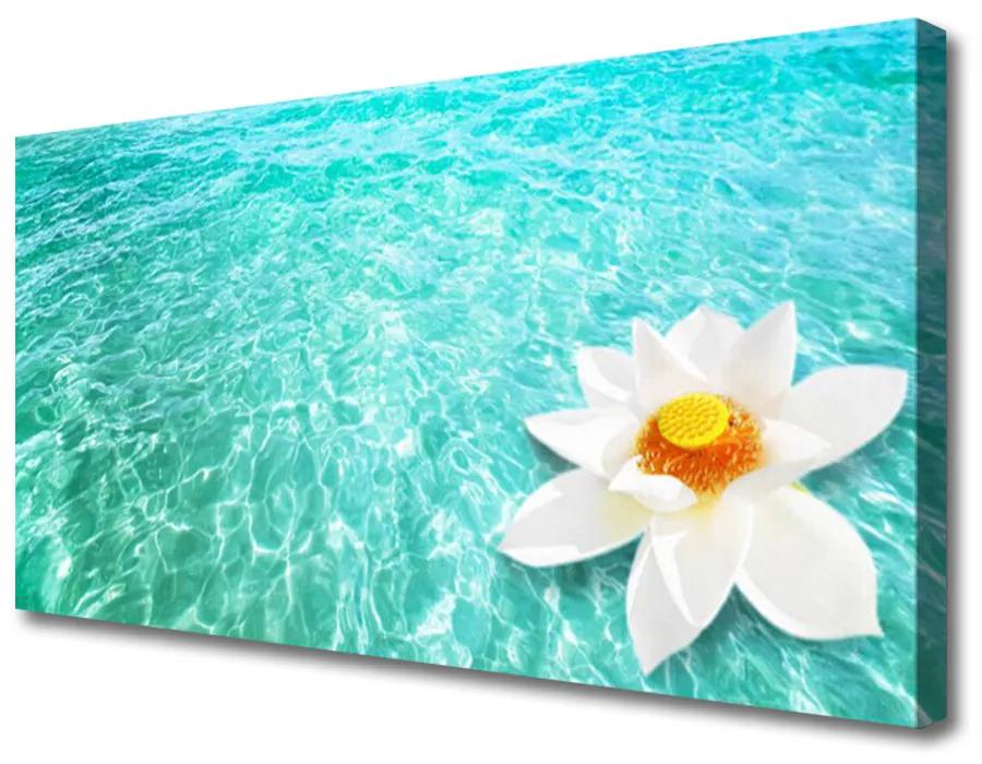 Print op doek Water flower art 100x50 cm