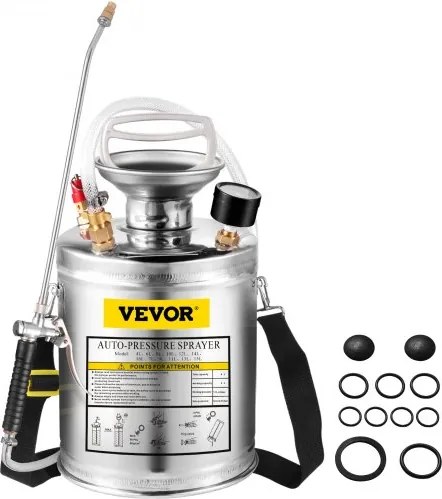 VEVOR Garden Pond Nebulizer 4L Ultrasone nevelmachine RVS Ultrasone nevelmachine Geschikt voor huis, tuin, toeristische voertuigen, speciale voertuigen, schepen, voertuigreiniging, tapijtreiniging