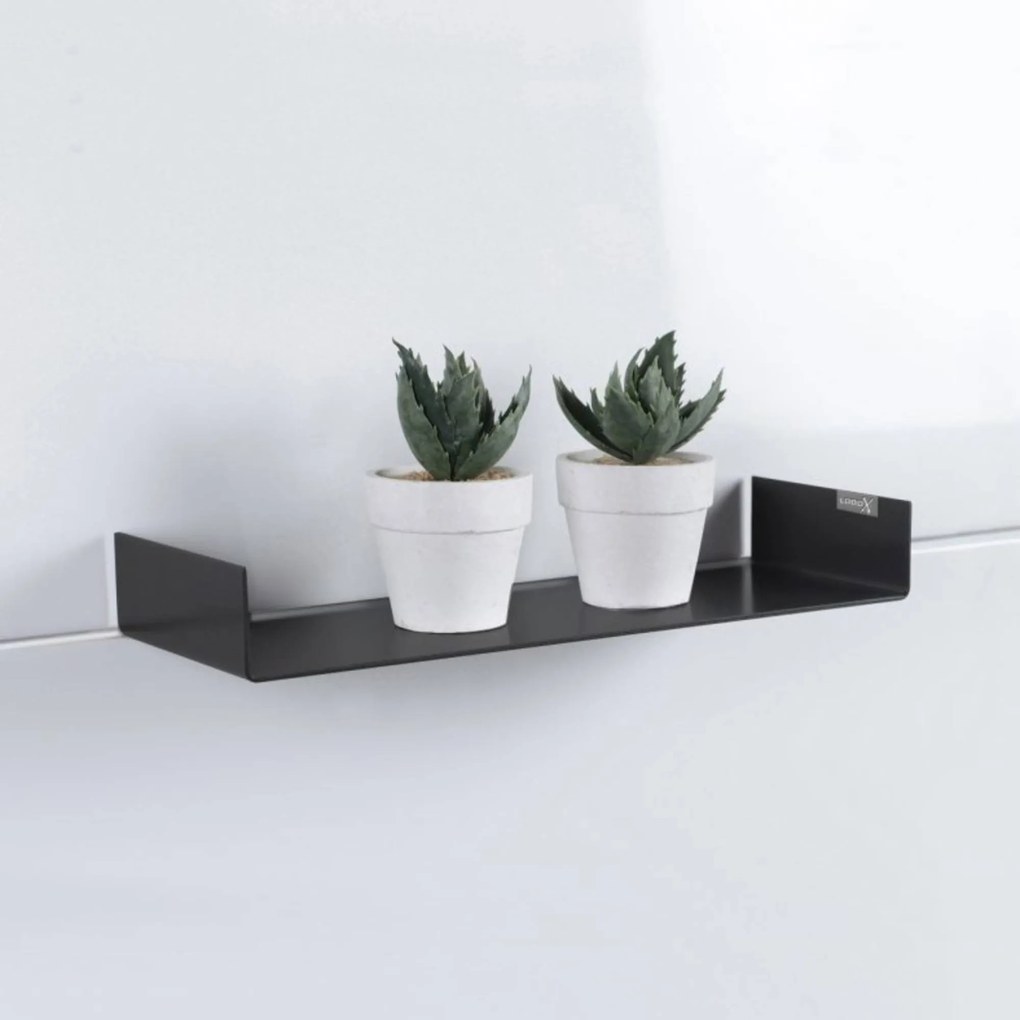 LoooX Colour Shelf inbouw Planchet 60x11,7x5 cm mat zwart