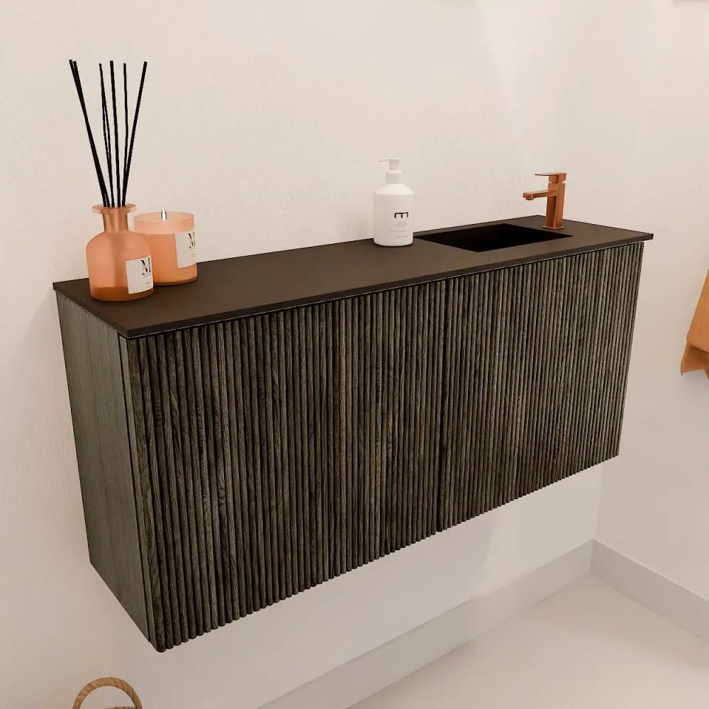 Mondiaz Joya 90cm toiletmeubel shadow met wastafel faye rechts 1 kraangat urban