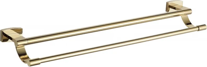 Mexen Zoja dubbele handdoekhouder, goud - 7019125-50