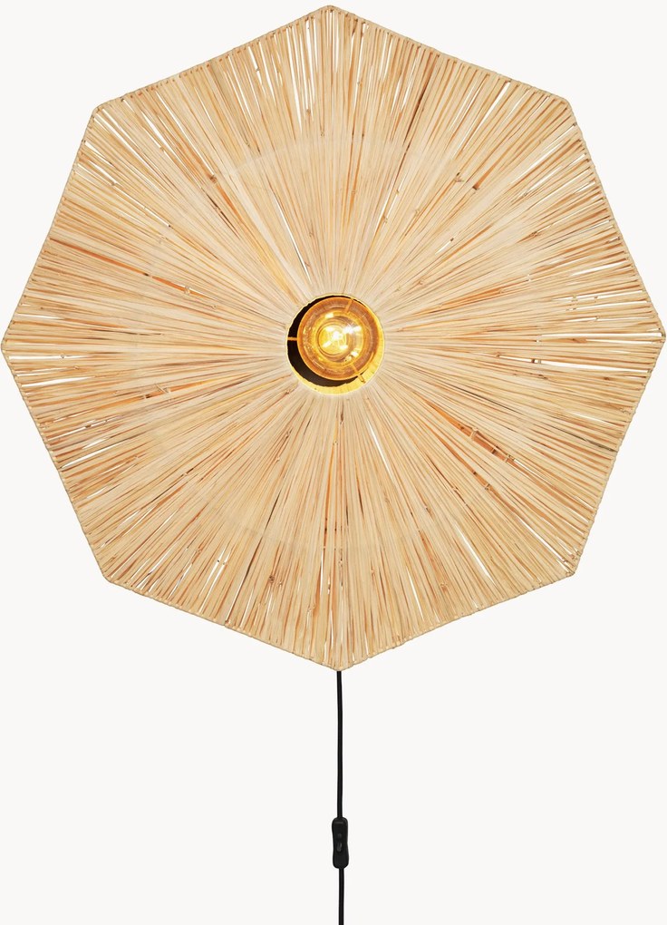 Wandlamp Panama van raffia