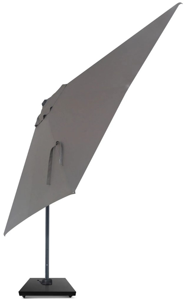 Zweefparasol  3x3m S2 Excellent (incl. voet + hoes) Taupe-naturel-bruin Camello Luna