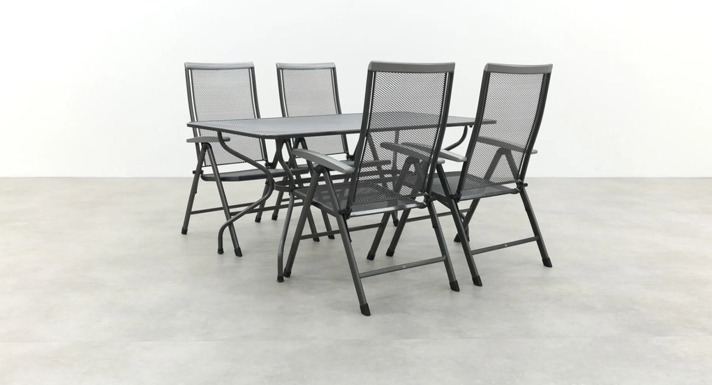 Royal Garden Balero verstelbare tuinset strekmetaal 160x90 cm.