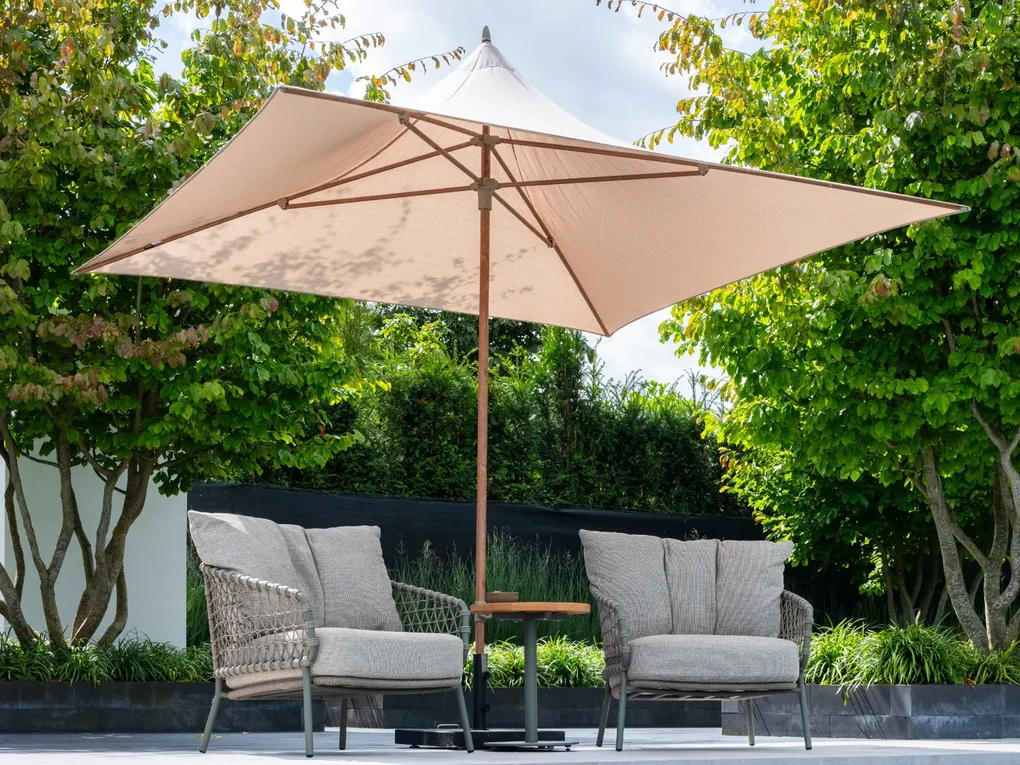 4 Seasons Vivenda stokparasol 270x270 cm. - beach/woodlook