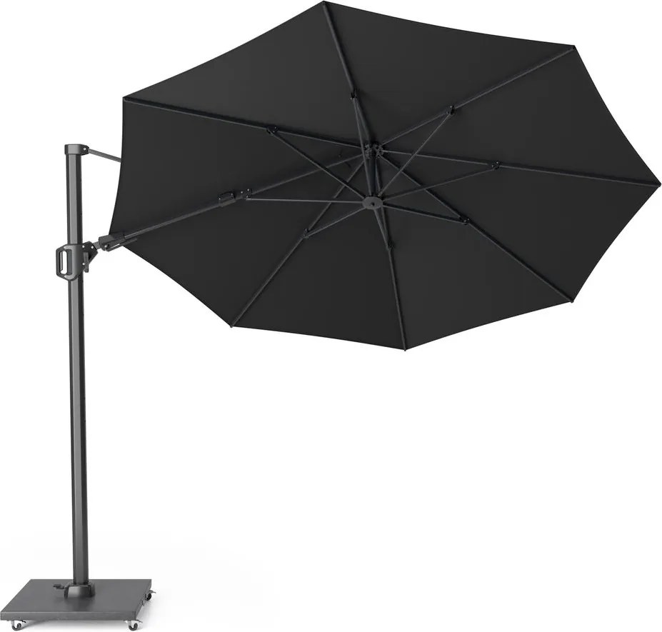 Platinum premium zweefparasol'Challenger T2'- Faded Black - Diameter 350cm