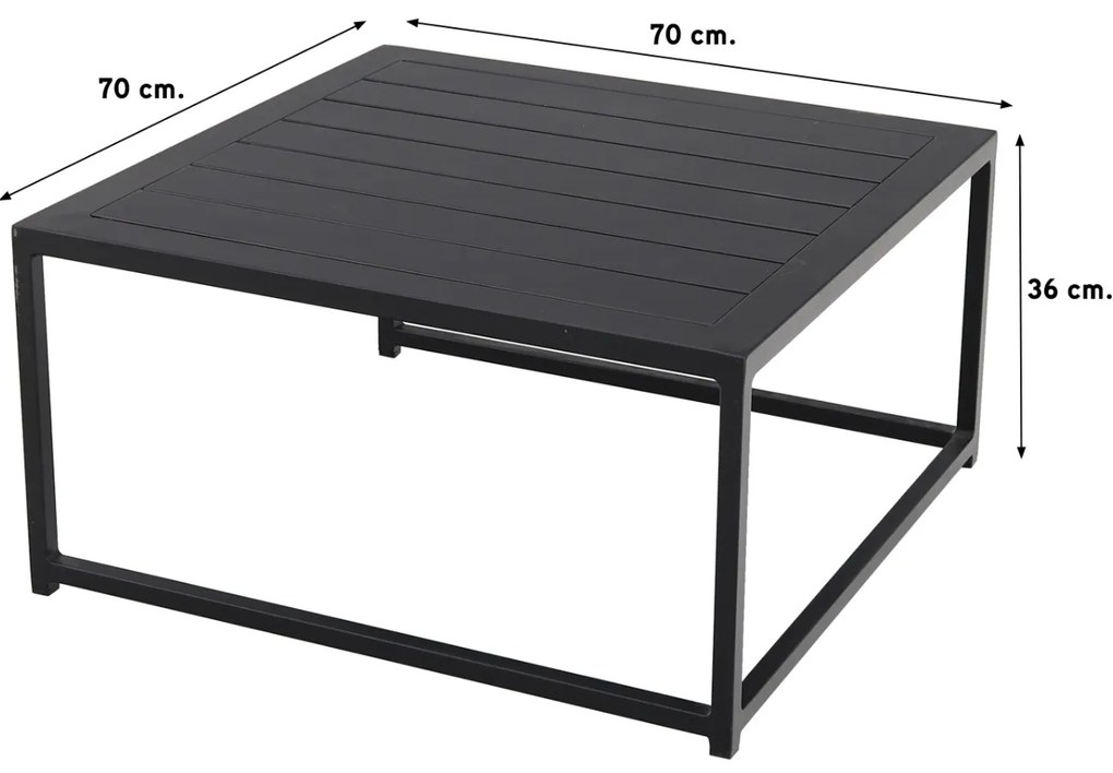 Barcelona/Royalty Sunbrella loungeset - Sooty - 4-delig OP=OP