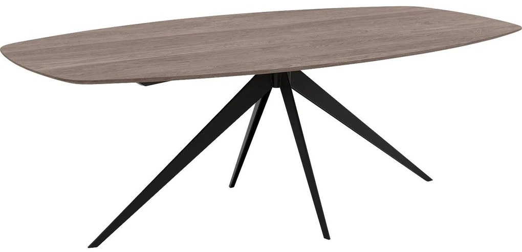 Goossens Excellent Eettafel Uniek, Semi ovaal 260 x 120 cm