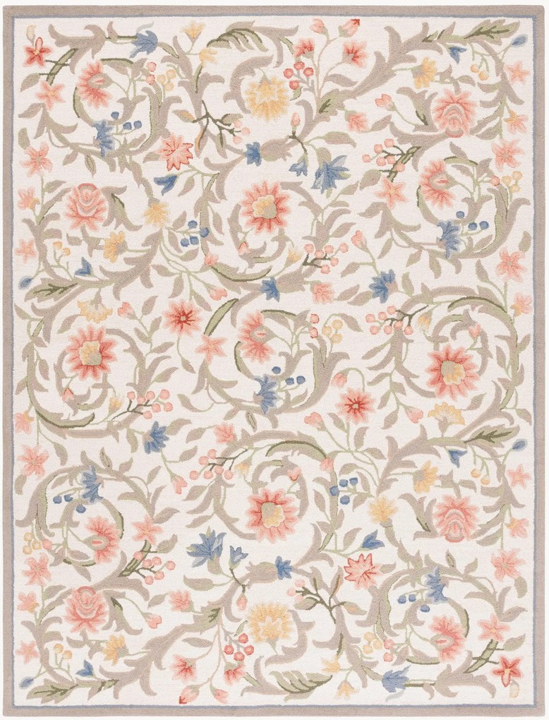 Handgeweven wollen vloerkleed Eira Traditional