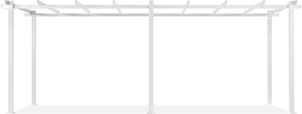 Barbados 3 x 6 m wit Garden Point metalen terras pergola frame