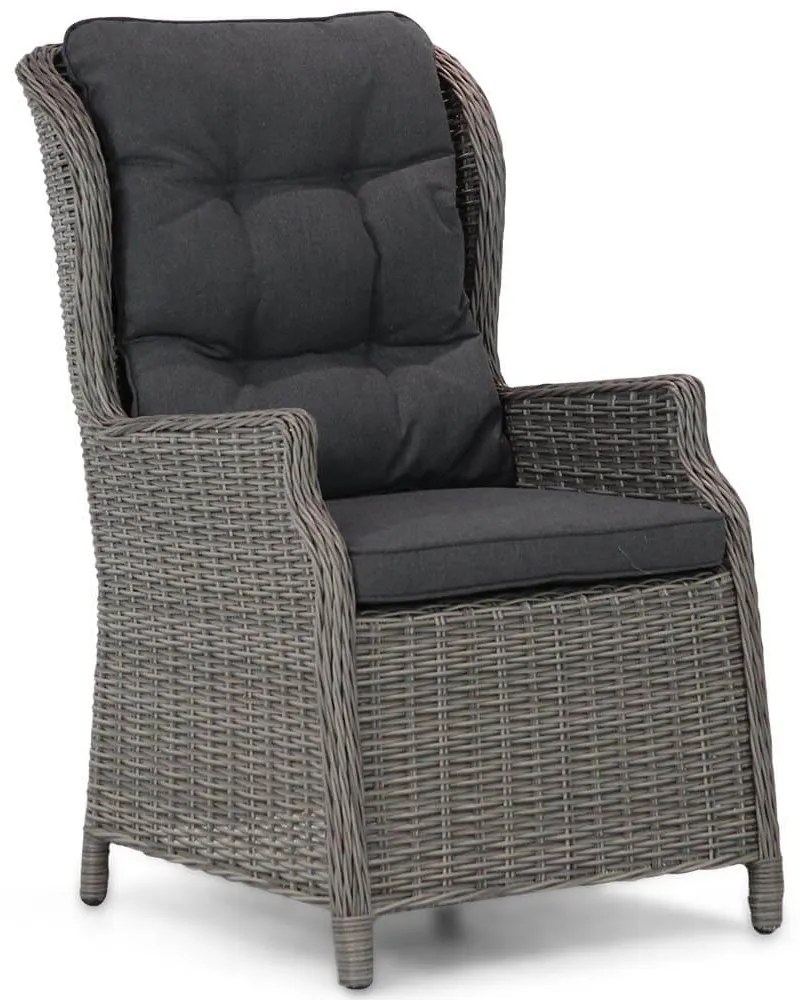 Tuinset 6 personen 240 cm Wicker Grijs Garden Collections Windsor/Boston