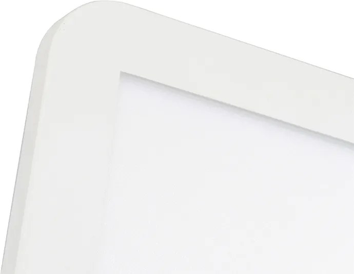 Plafonnière wit 22,5cm incl. LED 3-staps dimbaar IP44 - Steve