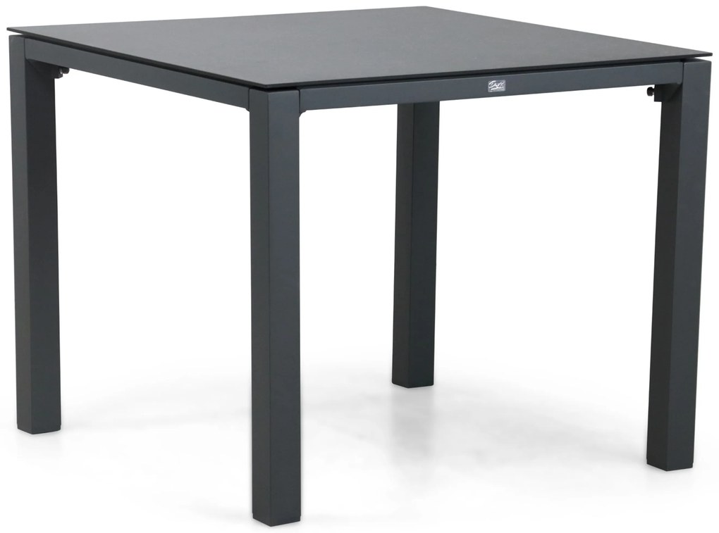 Tuinset 4 personen 90 cm Aluminium/textileen Grijs Hartman Sitges/Mateo