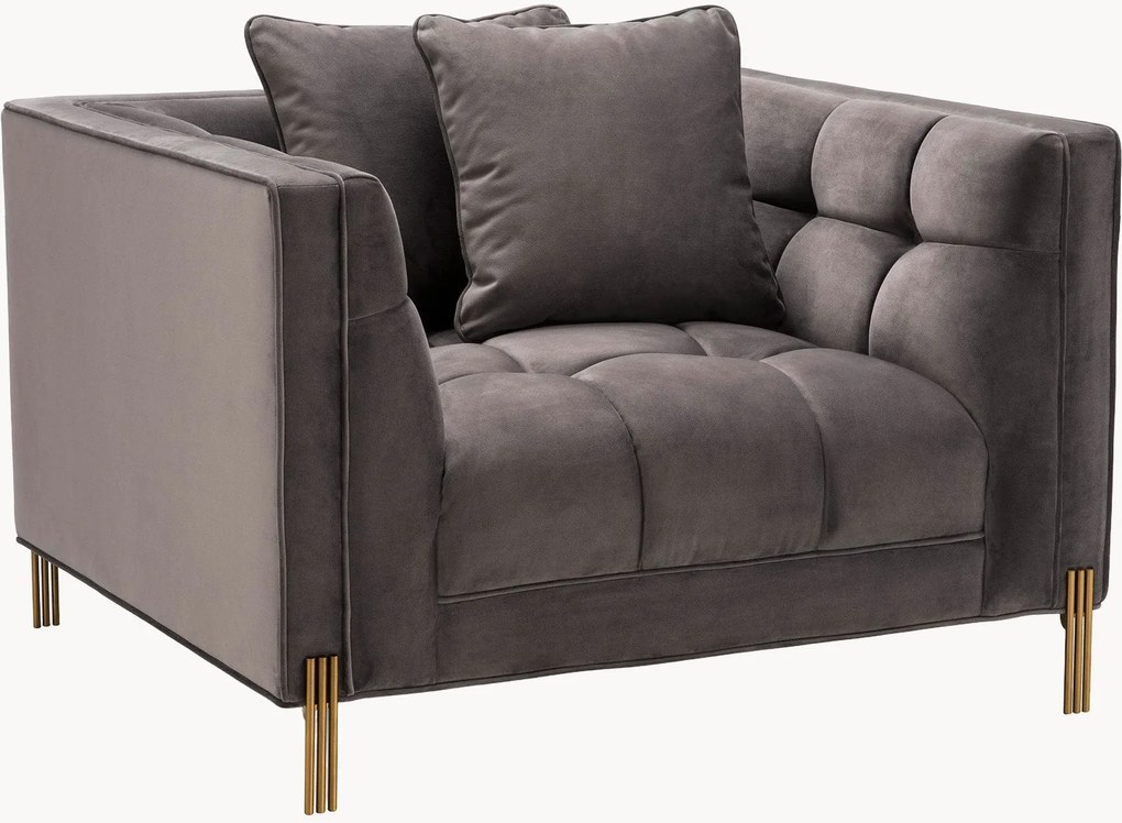 Fluwelen armstoel Sienna