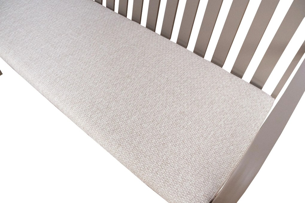 Milan Alu -seater Bench Taupe Aluminium Zand/Beige