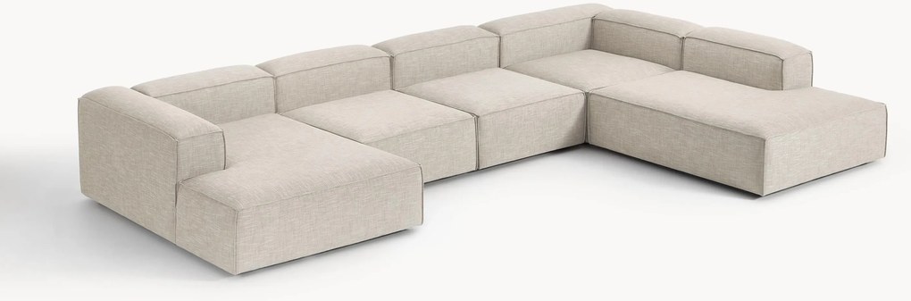 Modulaire U-bank Lennon van linnenmix