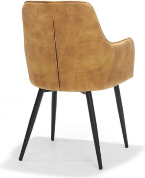 Eetkamerstoel - Donovan - stof Adore goud