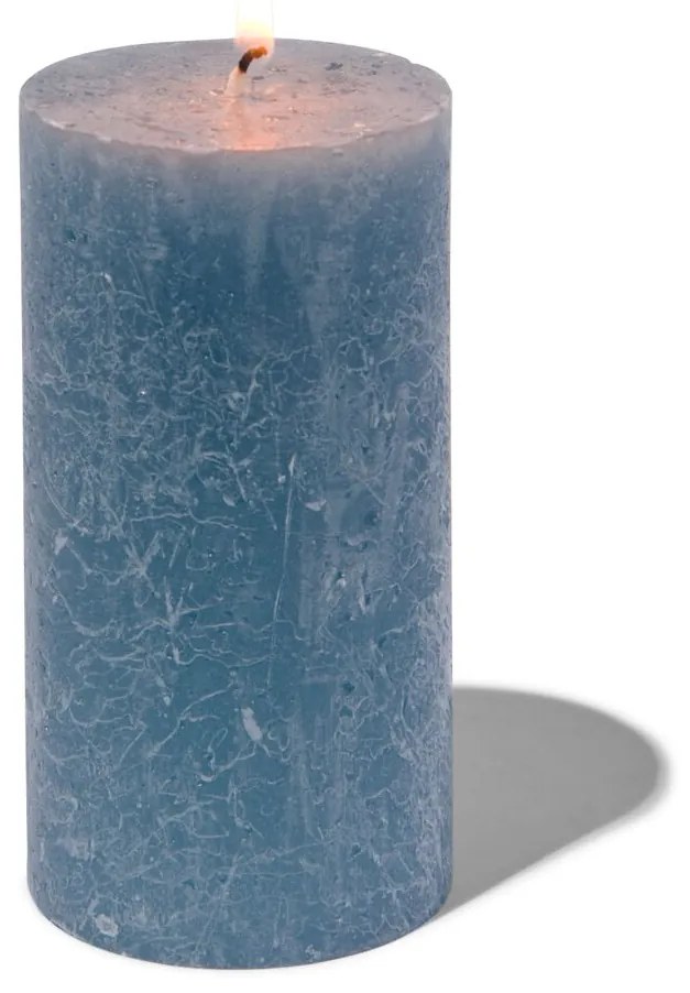 HEMA Rustieke Kaars - 7x13 - Blauw (blauw)