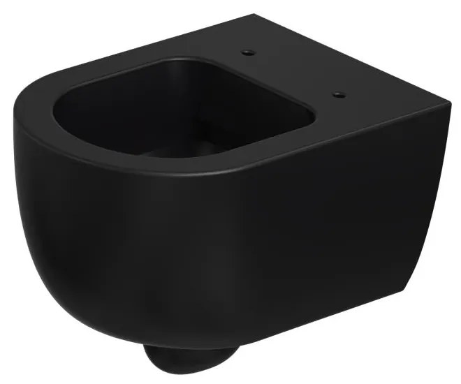 Xenz Gio randloos toilet 47cm met vortexspoeling zwart mat