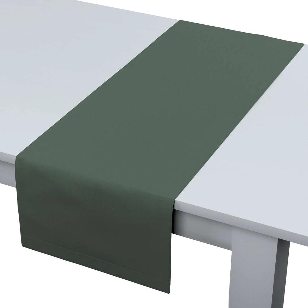 Dekoria Rechthoekige tafelloper collectie Linnen groen 40 × 130 cm