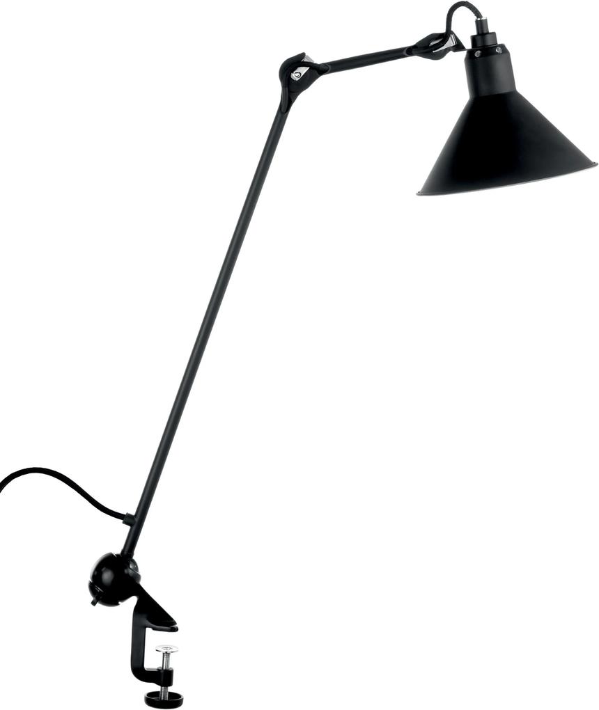 DCW éditions Lampe Gras N201 bureaulamp met tafelklem zwart
