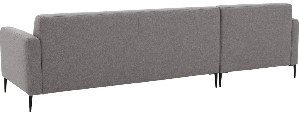 Goossens Key West grijs, stof, 3-zits, modern design