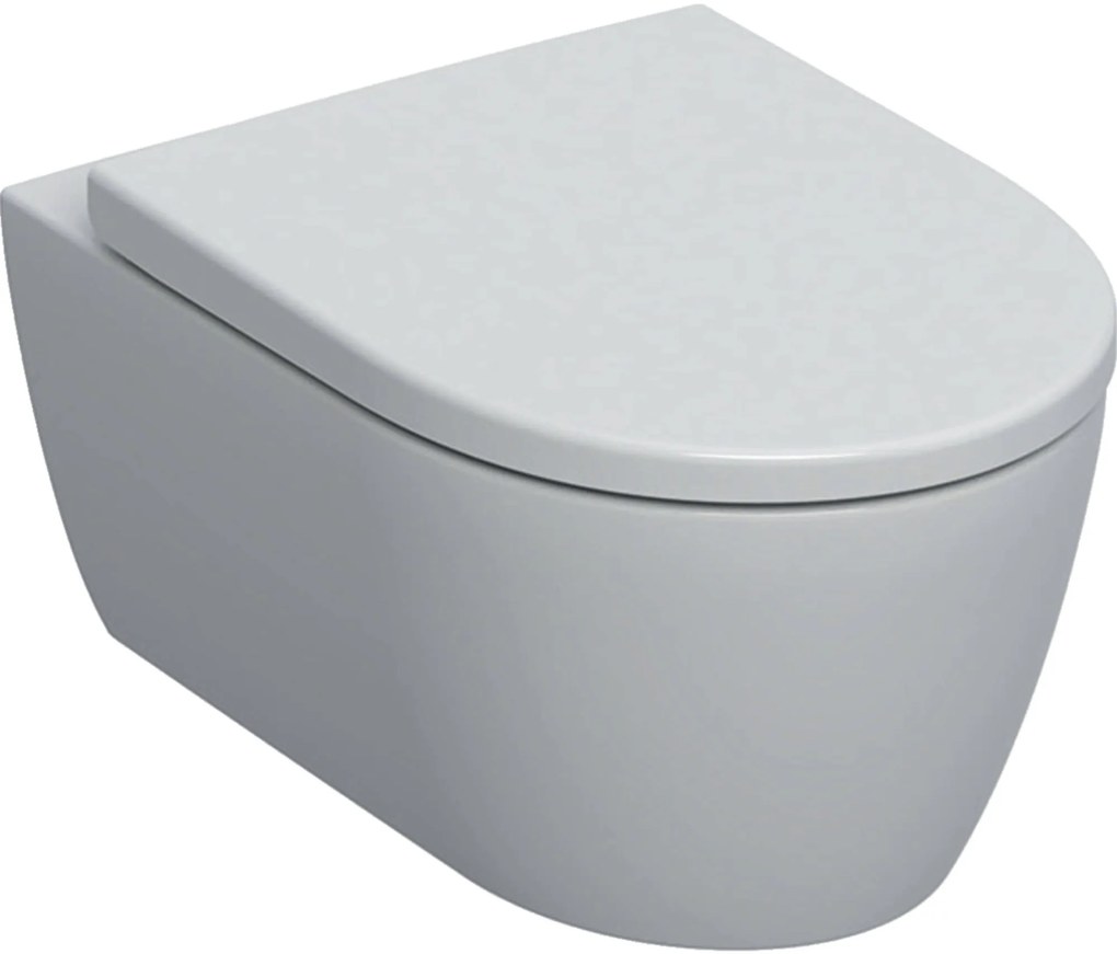 Geberit iCon randloos vuilafstotend hangtoilet met toiletbril wit