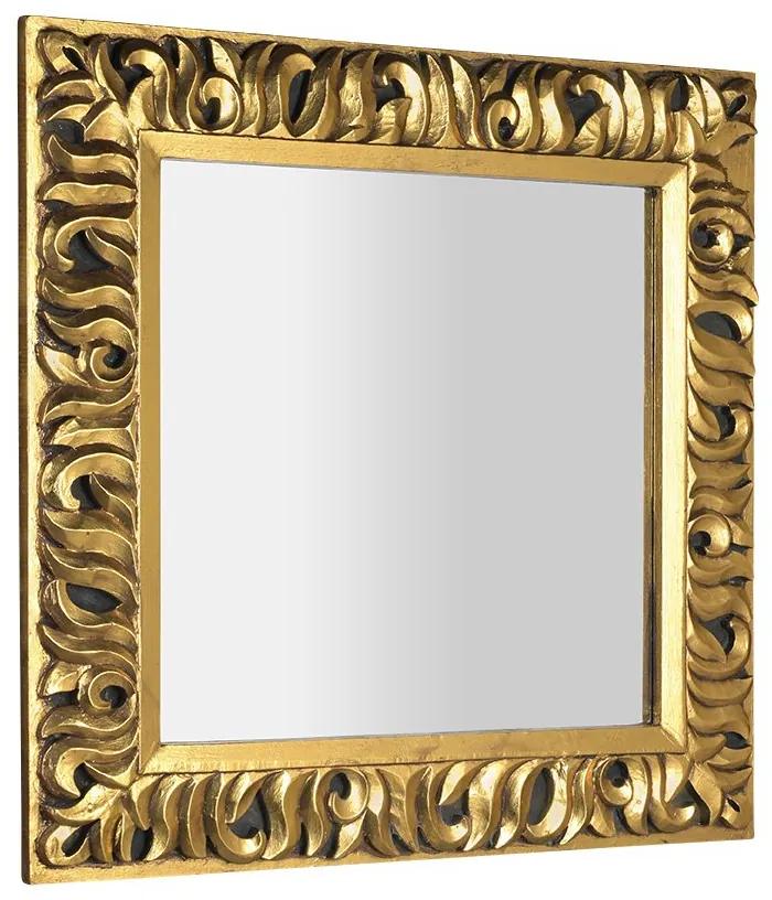 Sapho Zeegras barok spiegel 90x90cm goudkleurig houten frame