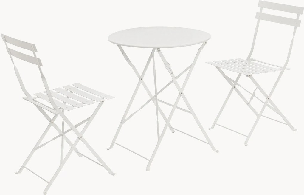 Inklapbaar tuin bistroset Austin, set van 3