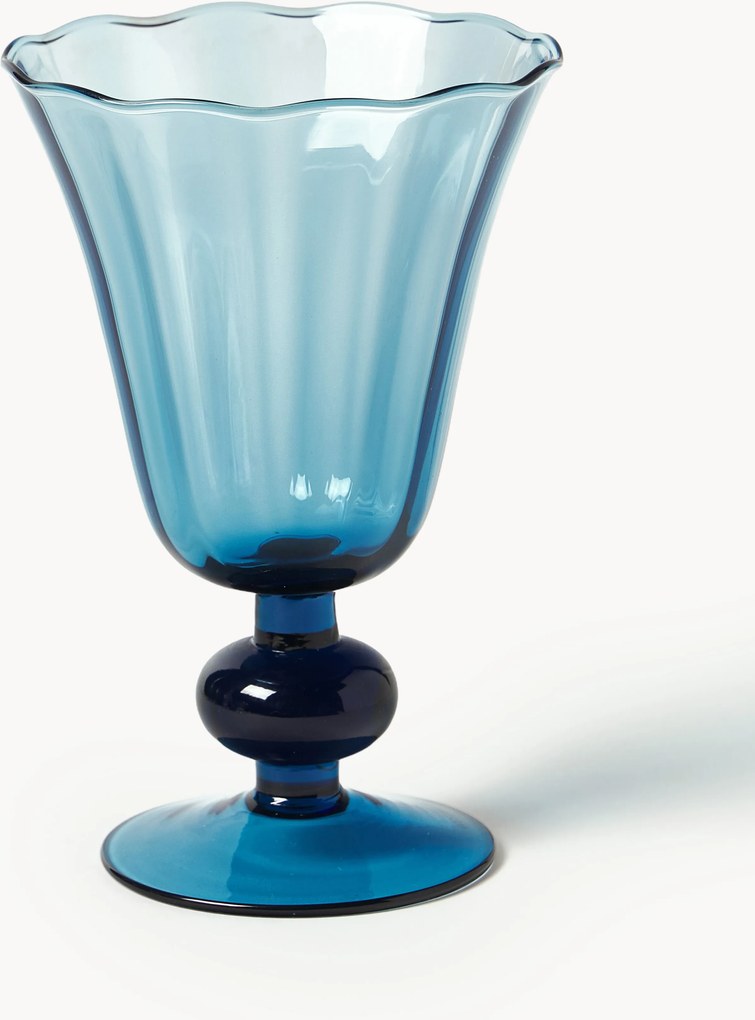 Mondgeblazen wijnglazen Tulya, 4-delig