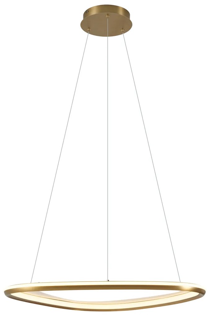 LED Design hanglamp goud 3-staps dimbaar - Organico Design Binnenverlichting Lamp