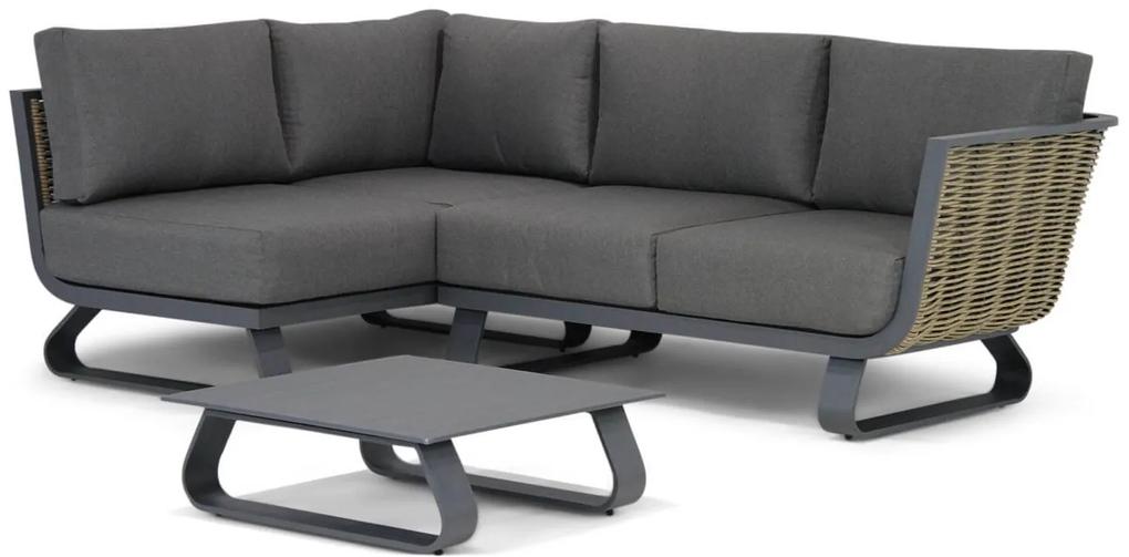 Chaise Loungeset Aluminium/wicker Grijs 3 personen Santika Furniture Santika Tika