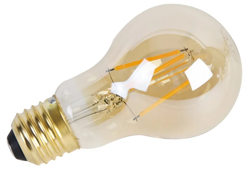 Set van 5 E27 3-staps dimbare LED lamp A60 goldline 5W 530 lm 2200K