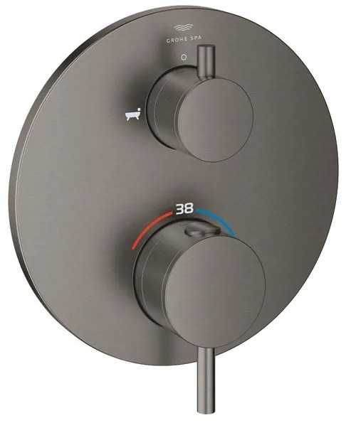 Grohe Atrio thermostatische afdekset m/omstel graphite geb. 24359AL0