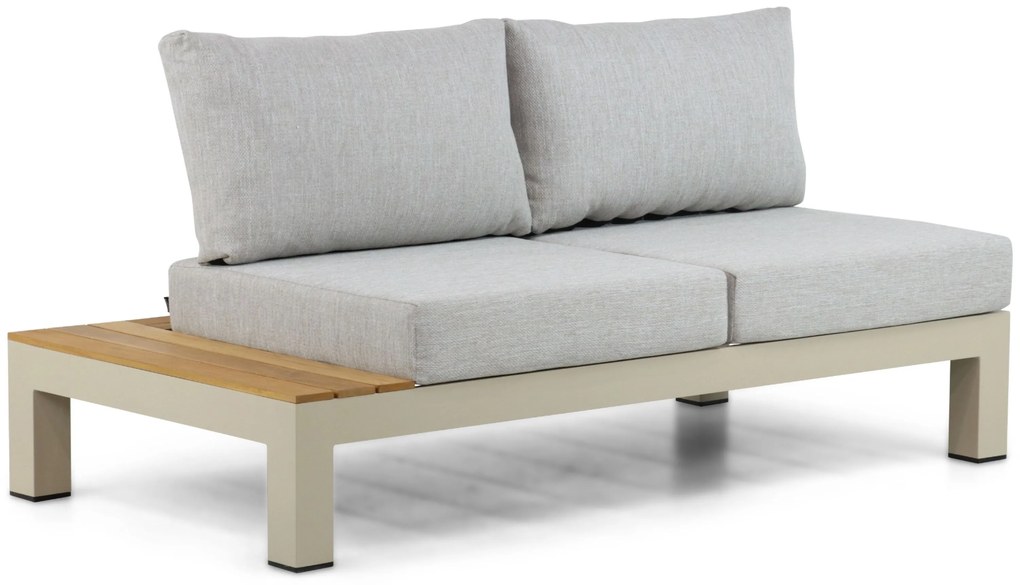 Loungeset 6 personen Aluminium/Teak Taupe Lifestyle Garden Furniture Vittoria