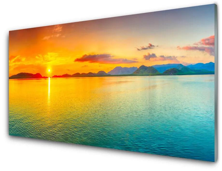 Schilderij op acrylglas Sea sun landschap 100x50 cm