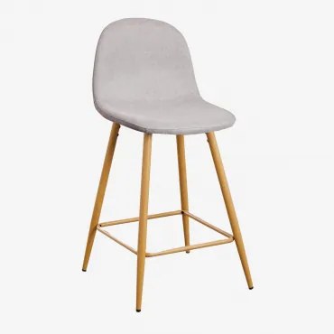 Verpakking Van 2 Glamm Hoge Krukken Grijs – Beton & ↑65 Cm & Natuurlijk Hout - Sklum