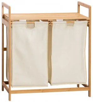 Joesh Bamboe Wasmand Wit & ↑85 Cm - Sklum