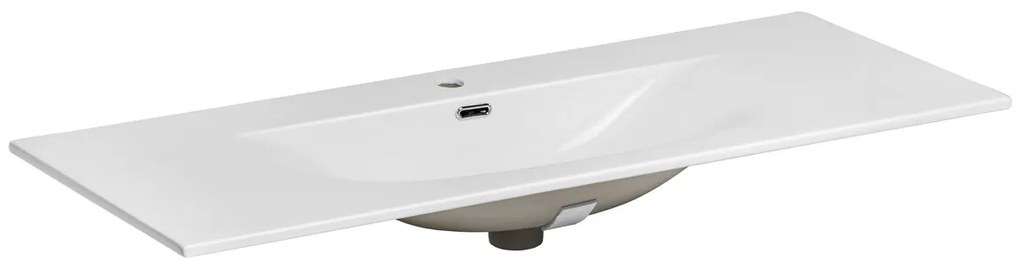 Comad Ocean Beige badmeubel 120cm met 2 lades en wastafel wit glans