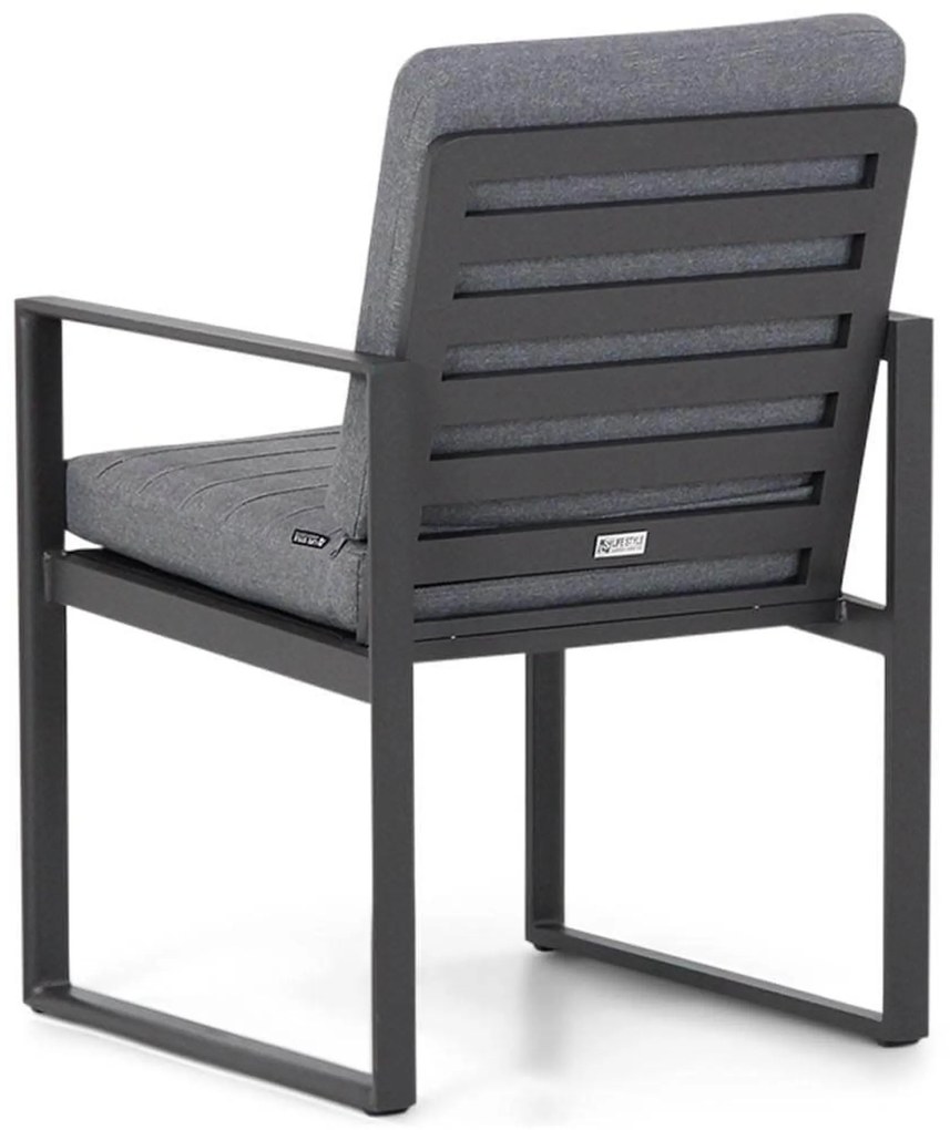 Tuinset 6 personen 217 cm Aluminium Grijs Santika Furniture Santika