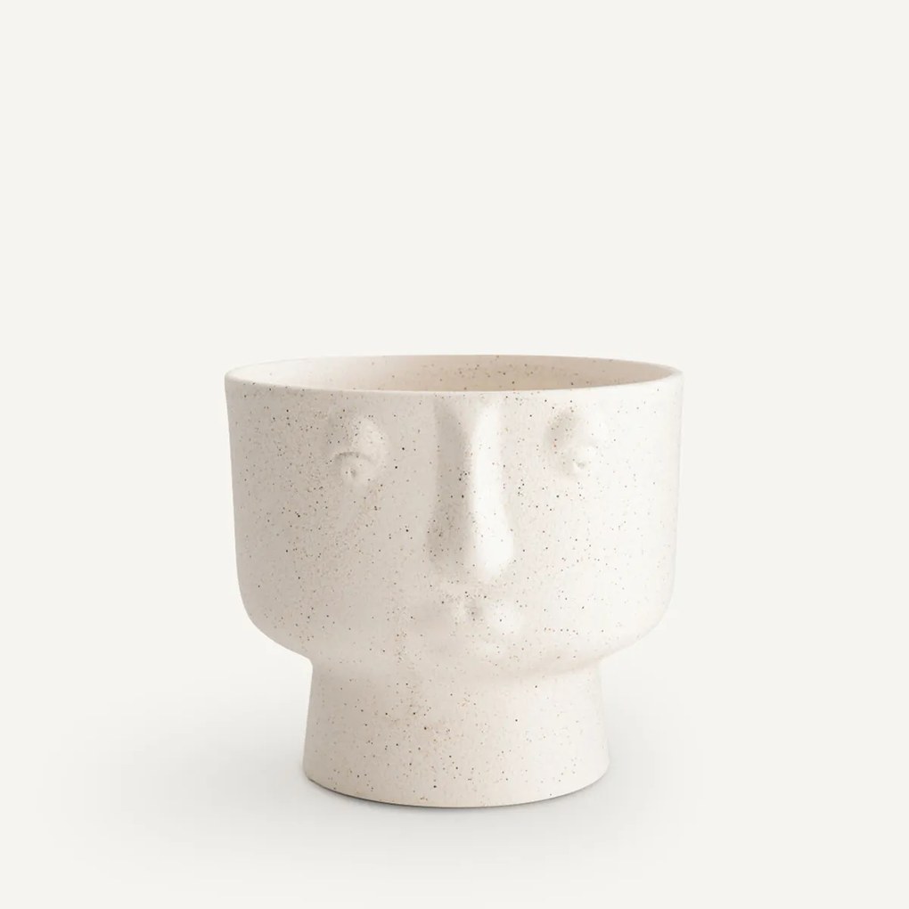 Geglazuurde keramische bloempot, H15cm, Lesego