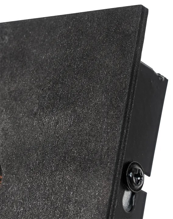 Industriële wandlamp zwart draai- en kantelbaar - Fotu