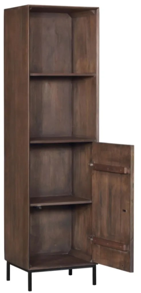 Starfurn Madison Walnoot Boekenkast Walnoot Mangohout - 55x45x200cm.