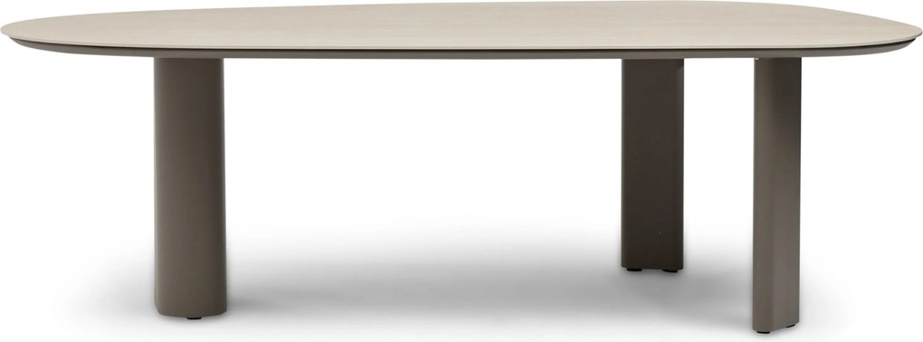 Tuinset 6 personen 240 cm Aluminium Taupe Apple Bee Pine