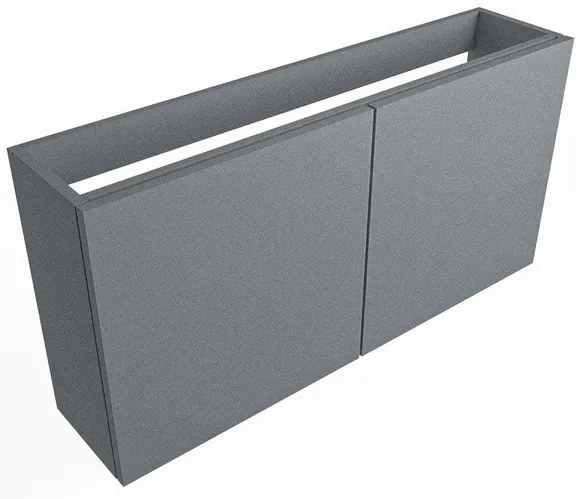 Mondiaz FOWY fonteinonderkast - 100x22x50cm - 2 deuren - push to open - softclose - Plata FOWYTO100Pla2D