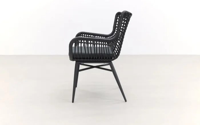 Jasmine Black/Taste Ambassador 6-persoons dining tuinset 240x100 cm. - Teak