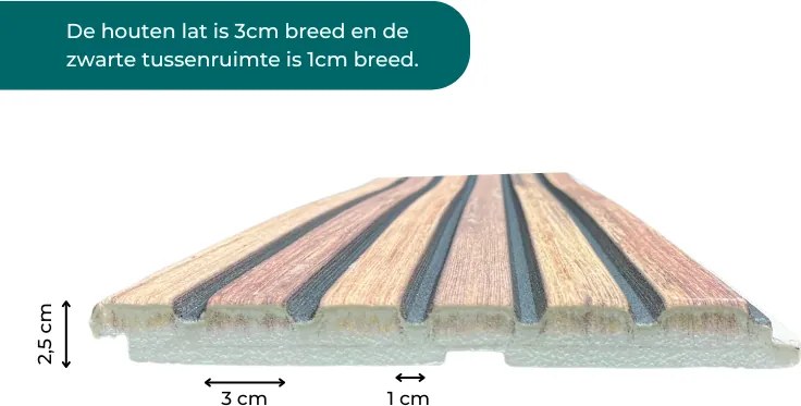 AKU Paneel EPS Classic Oak XL 270x72cm | Paneli 3d wandpanelen