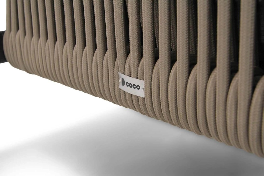 Stoel en Bank Loungeset 5 personen Rope Naturel teak Coco Lucia/Pacific